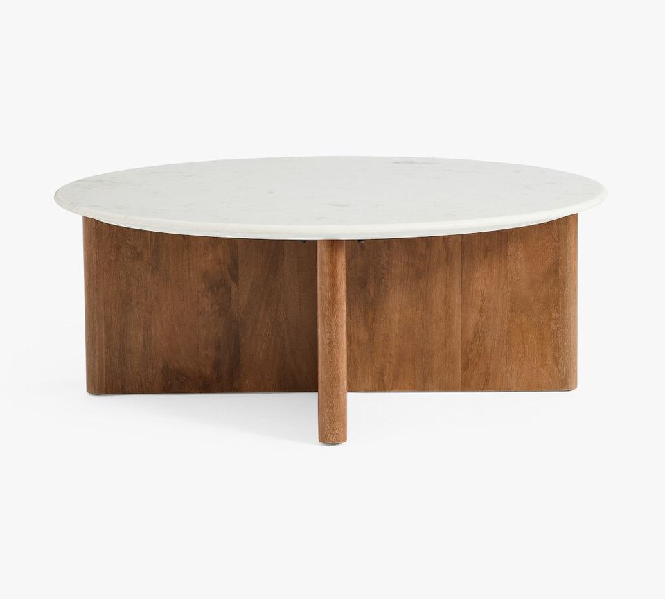 Cayman Round Marble Coffee Table (91 cm) | Pottery Barn Australia